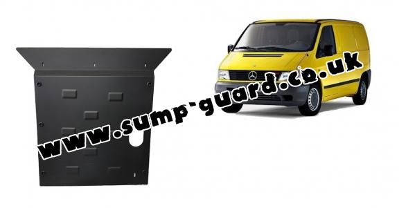 Steel sump guard for the protection of the engine and the gearbox for Mercedes Vito