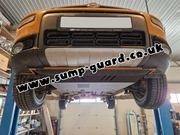 Steel sump guard for Fiat Panda 4x4