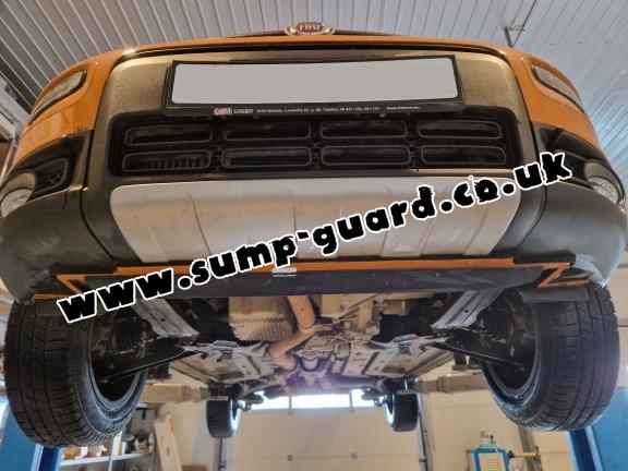 Steel sump guard for Fiat Panda 4x4