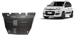 Steel sump guard for Fiat Panda 4x2