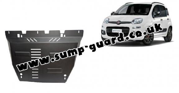 Steel sump guard for Fiat Panda 4x2