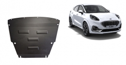 Steel sump guard for Ford Puma