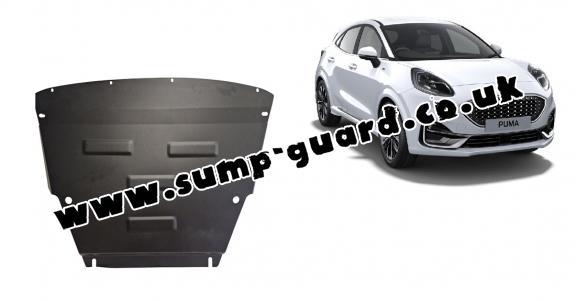 Steel sump guard for Ford Puma