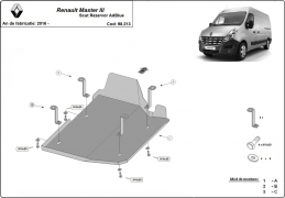 Steel AdBlue tank guard for  Renault Master 3  - Model 1