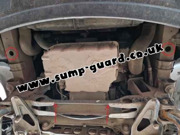 Steel sump guard for the protection of the engine and the gearbox for Mercedes Sprinter