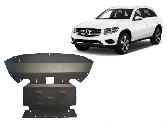 Steel sump guard for Mercedes GLC X253
