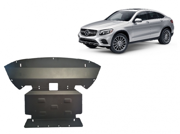 Steel sump guard for Mercedes GLC Coupe X253