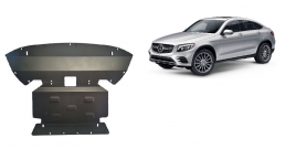 Steel sump guard for Mercedes GLC Coupe X253