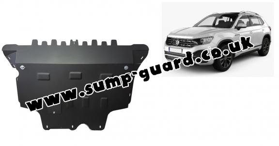 Steel sump guard for VW Tayron