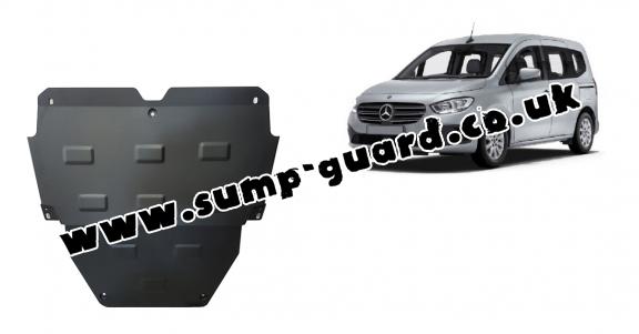 Steel sump guard for Mercedes EQT