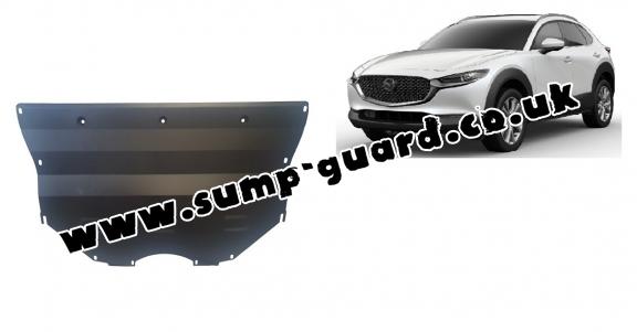 Steel sump guard for Mazda CX-30