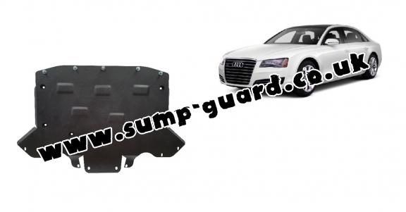 Steel gearbox guard for Audi A8