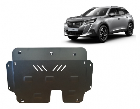 Steel sump guard for Peugeot 2008