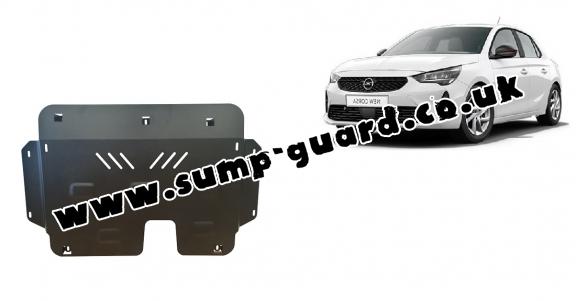 Steel sump guard for Vauxhall Corsa F