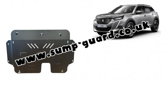 Steel sump guard for Peugeot 2008