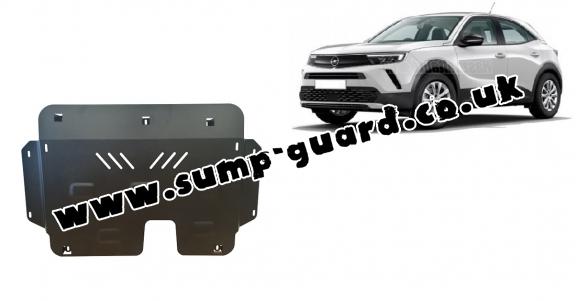 Steel sump guard for Vauxhall Mokka