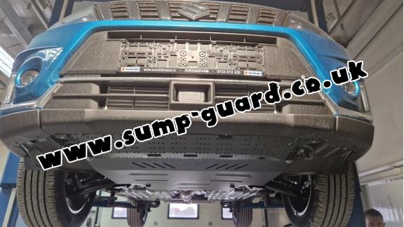 Steel sump guard for the protection of the engine and the gearbox for Suzuki S-Cross