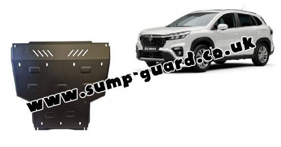 Steel sump guard for the protection of the engine and the gearbox for Suzuki S-Cross