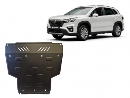 Steel sump guard for the protection of the engine and the gearbox for Suzuki S-Cross