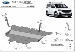 Steel sump guard for Ford Tourneo  Connect