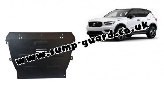 Steel sump guard for Volvo XC40