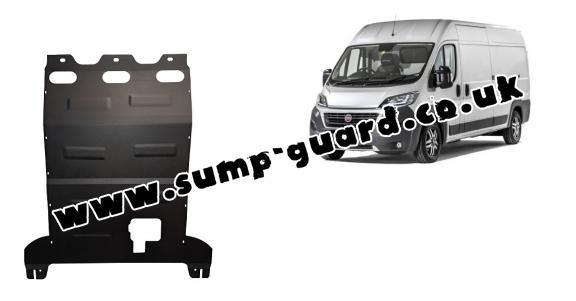 Steel sump guard for Fiat Ducato