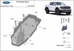Steel fuel tank guard  for Ford Ranger Raptor 