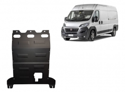 Steel sump guard for Fiat Ducato