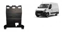 Steel sump guard for Vauxhall Movano