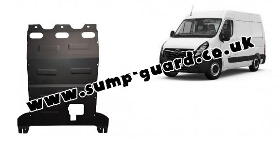 Steel sump guard for Vauxhall Movano