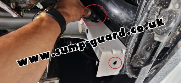 Steel sump guard for Ssangyong Torres