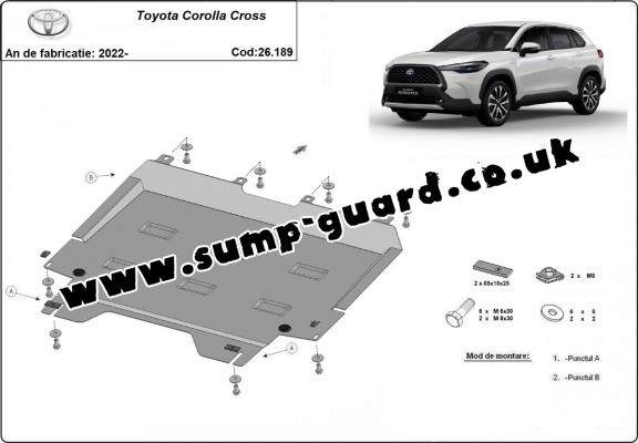 Steel sump guard for Toyota Corolla Cross