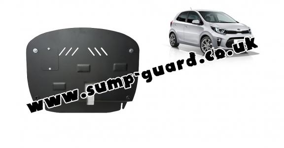 Steel sump guard for Kia Picanto