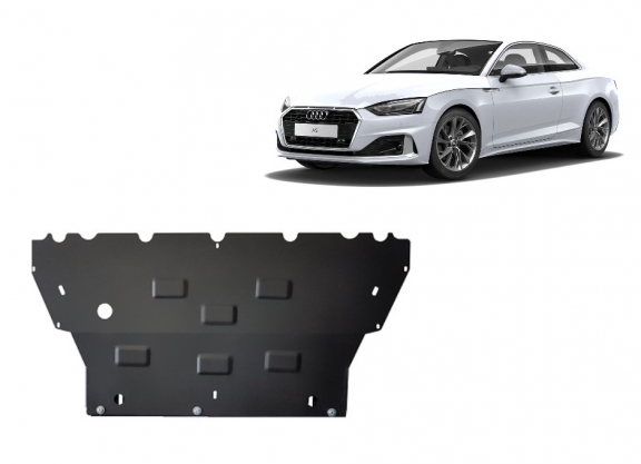 Steel sump guard for Audi A5