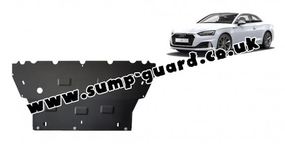 Steel sump guard for Audi A5