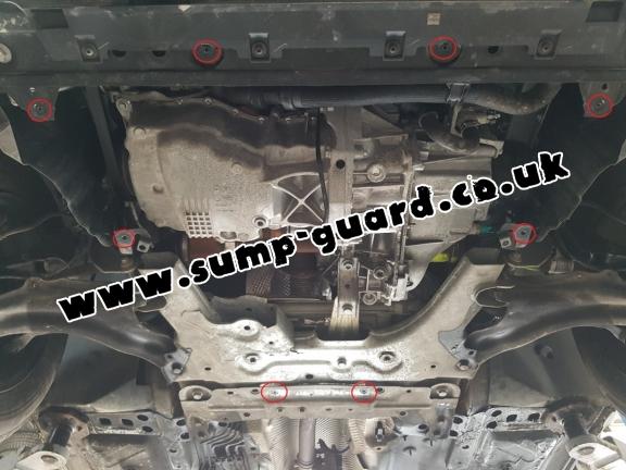 Steel sump guard for Nissan NV250