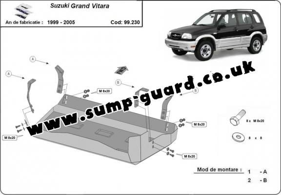 Steel fuel tank guard  for Suzuki Grand Vitara