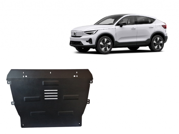 Steel sump guard for Volvo C40