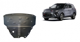 Steel sump guard for SsangYong Tivoli