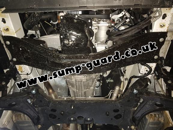 Steel sump guard for the protection of the engine and the gearbox for Ford Transit Custom