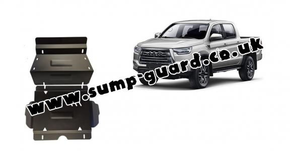 Steel sump guard for Jac T8