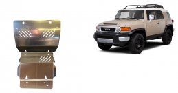 Aluminum sump guard for FJ Cruiser