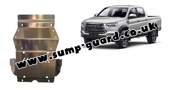 Aluminum sump guard for Jac T8