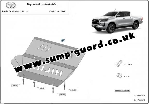 Steel radiator guard for Toyota Hilux Invincible