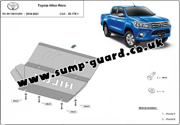 Aluminum radiator guard for Toyota Hilux Revo