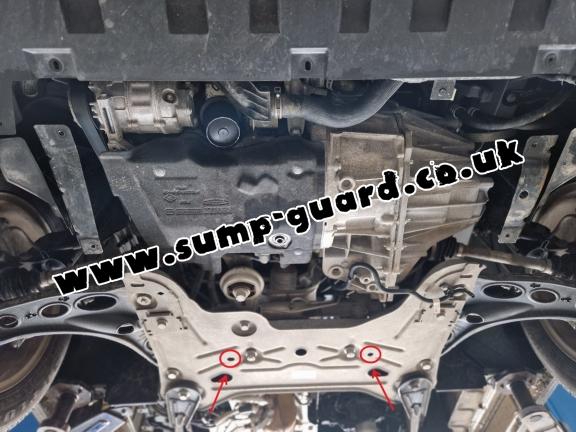Steel sump guard for Renault Trafic