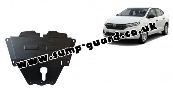 Steel sump guard for Dacia Logan 