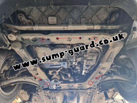 Steel sump guard for Nissan Qashqai