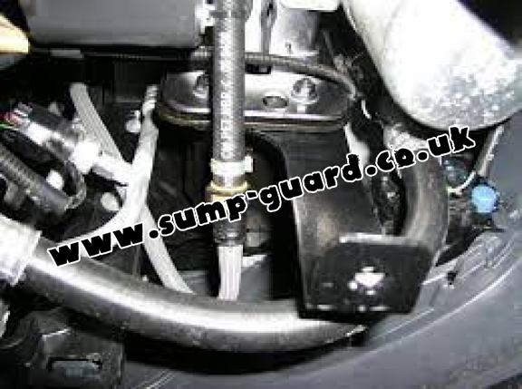 Steel sump guard for Ford Fusion
