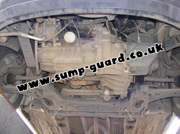 Steel sump guard for Ford Fusion